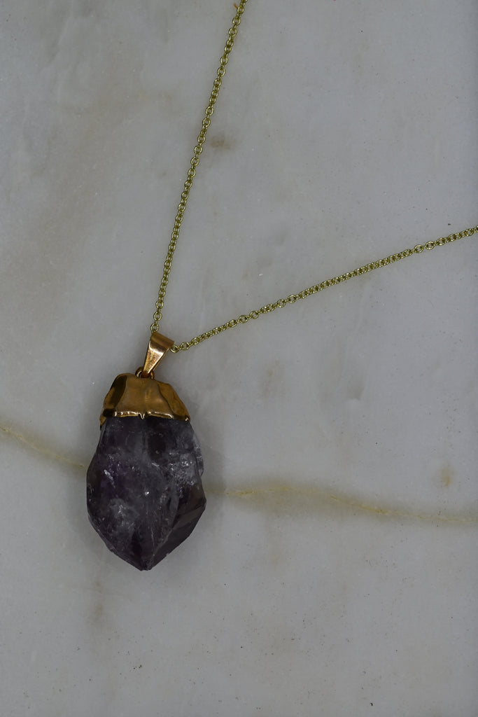 Amethyst Pendant Necklace