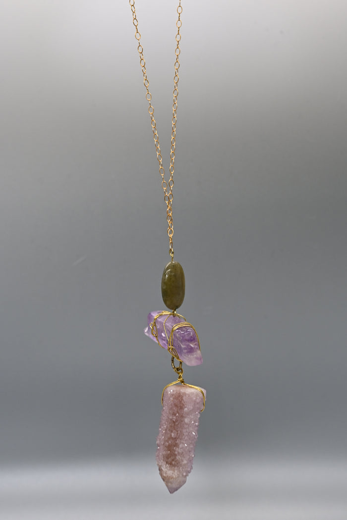 Amethyst Spirit Quartz Necklace