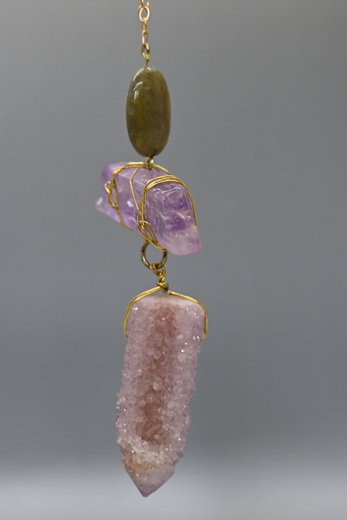 Amethyst Spirit Quartz Necklace