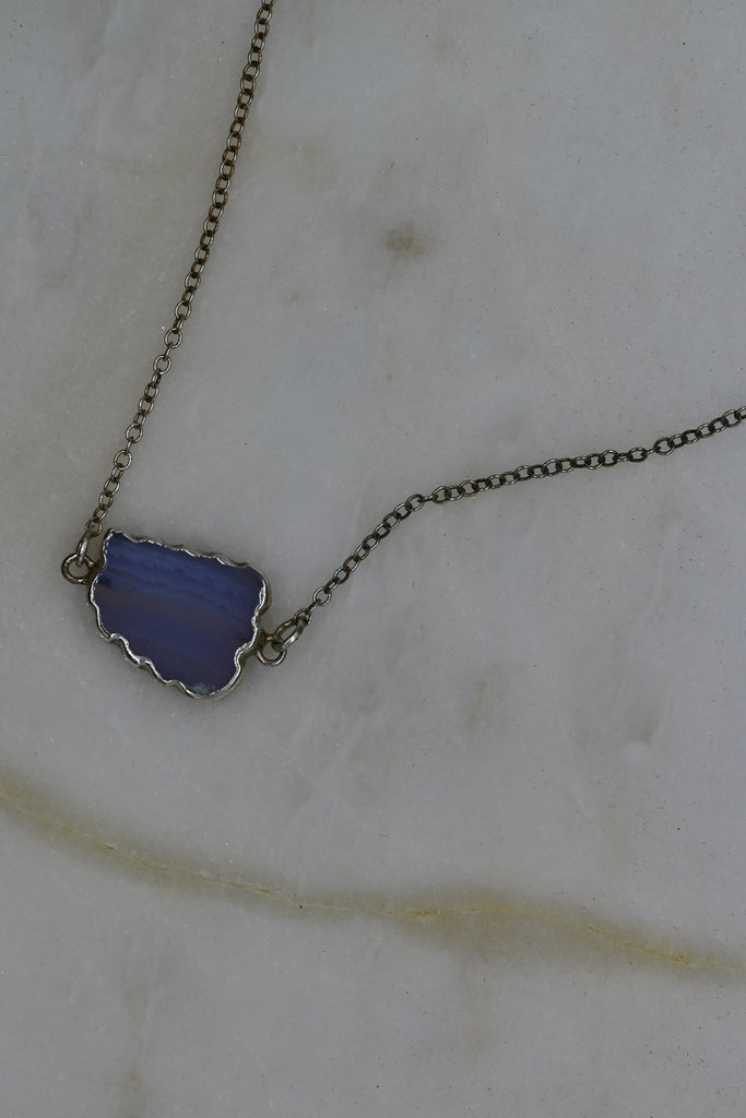 Blue Lace Agate Choker