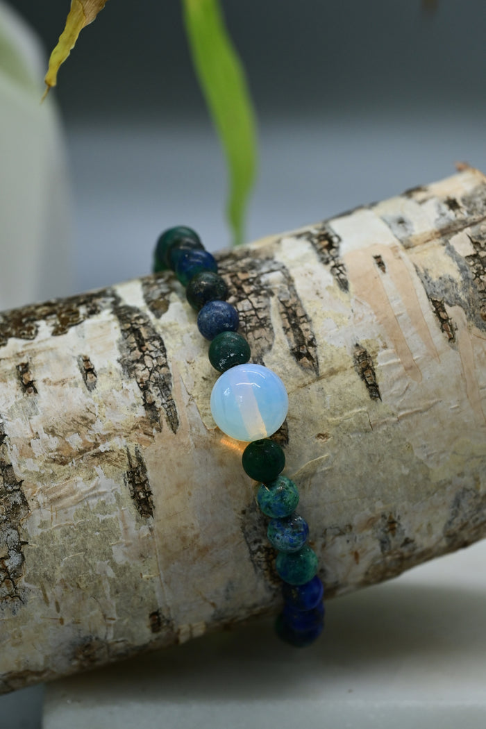 Chrysocolla + Opalite Bracelet