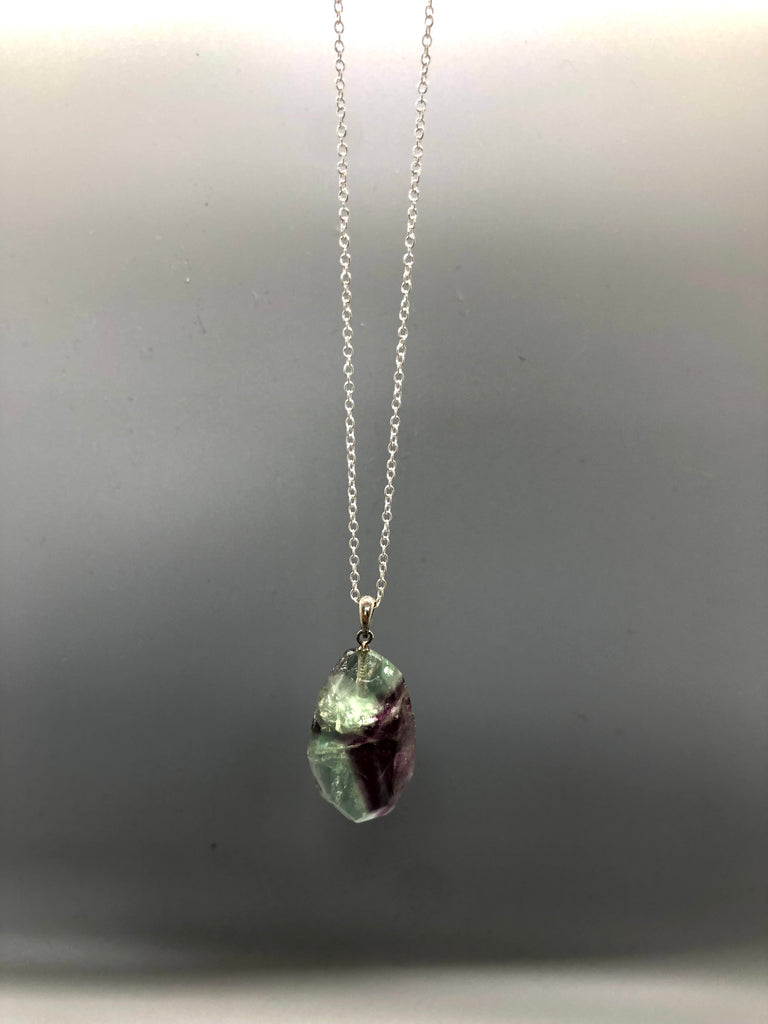 Fluorite Nugget Pendant