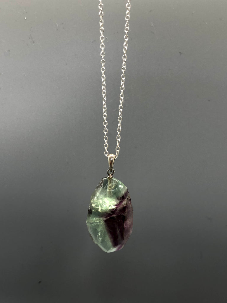 Fluorite Nugget Pendant