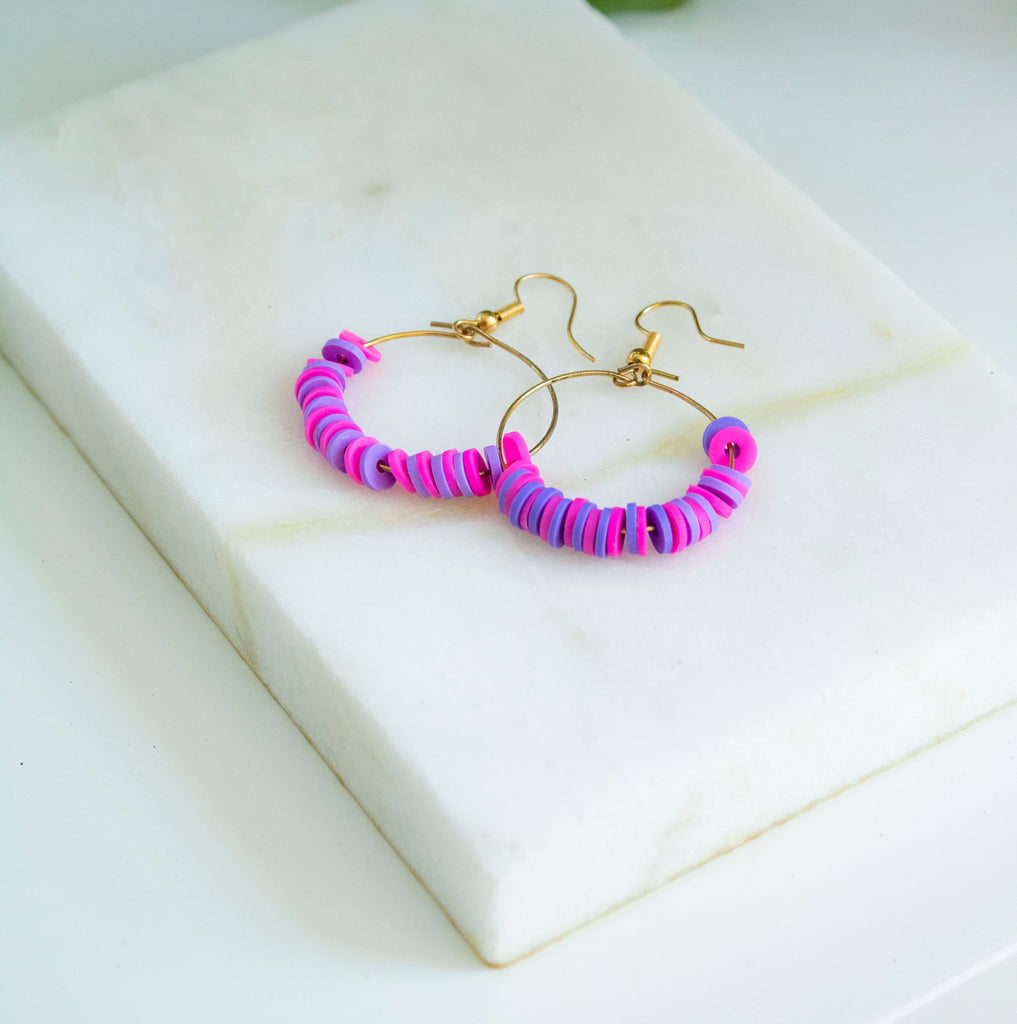 Claire's Creations - Jellybean Hoops