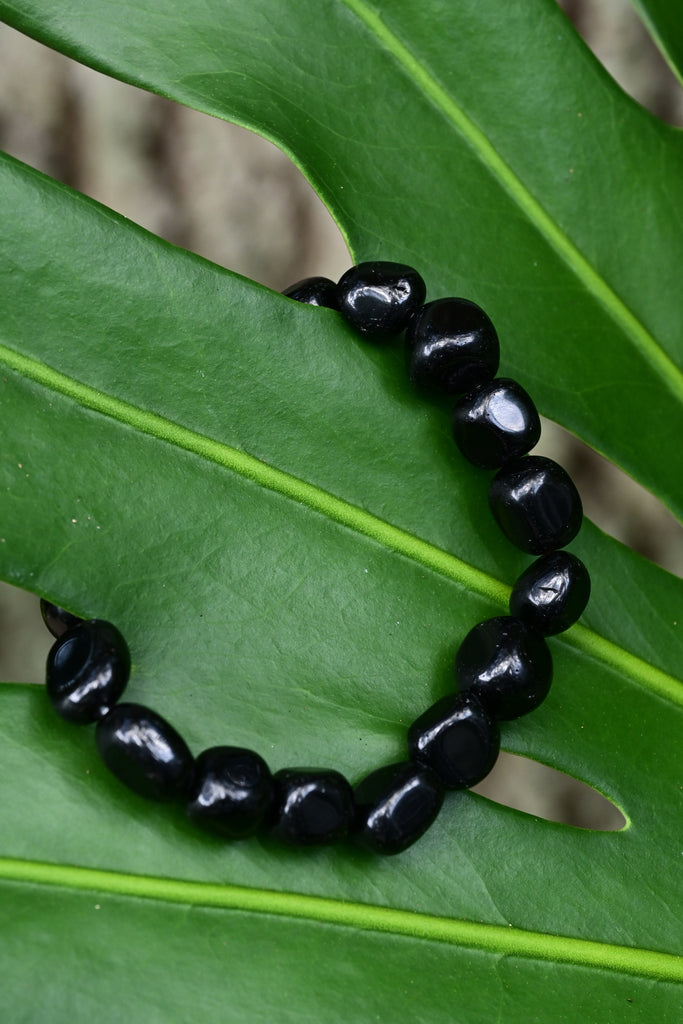 Amazon.com: Ultimate Protection Bracelet - Handmade Natural Black Obsidian  Bracelet - Gemstone 8mm Round Beads Natural Stone Yoga Bracelet - Boho  Stone Stretch Bracelet : Handmade Products