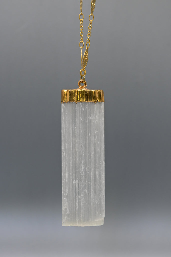 Selenite Necklace