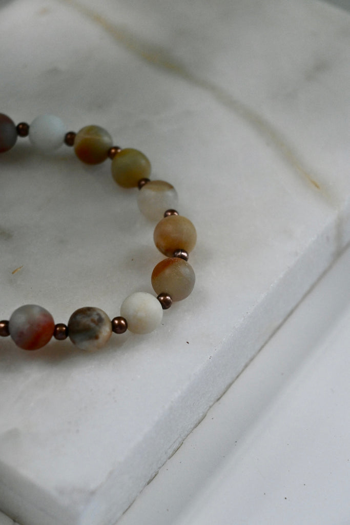 Amazonite + Copper Bracelet
