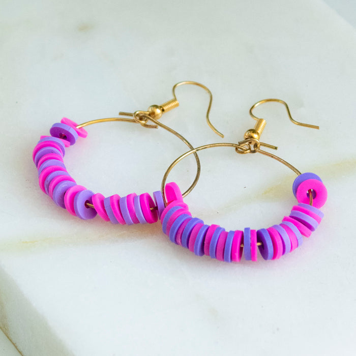 Claire's Creations - Jellybean Hoops