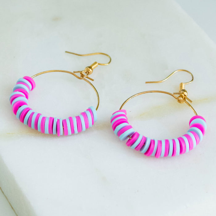 Claire's Creations - Cotton Candy Hoops