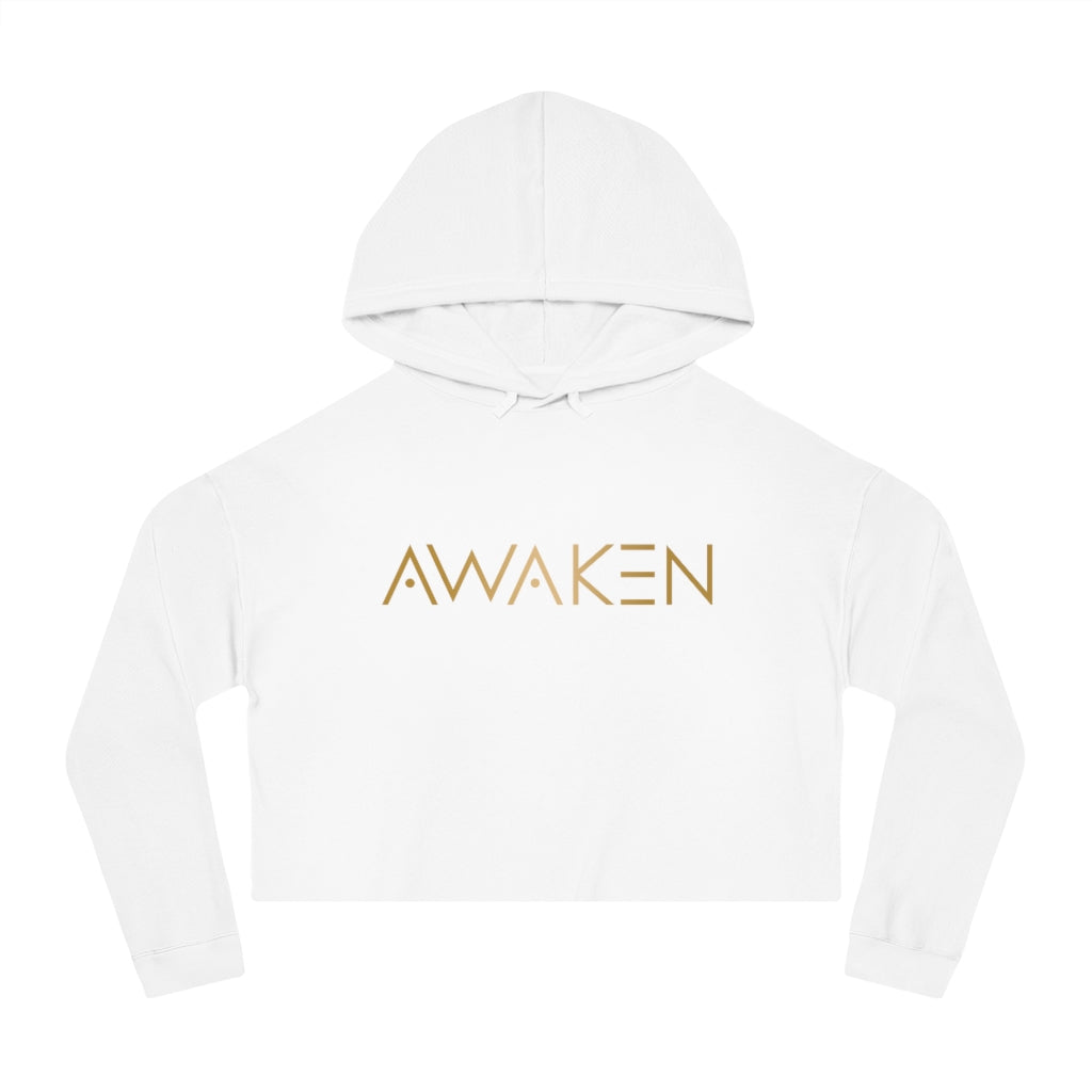 White Women’s Cropped Hooded Sweatshirt