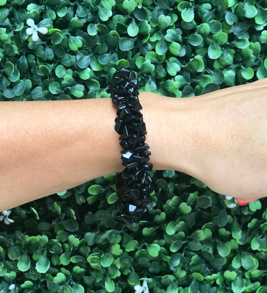 Black Obsidian Cuff