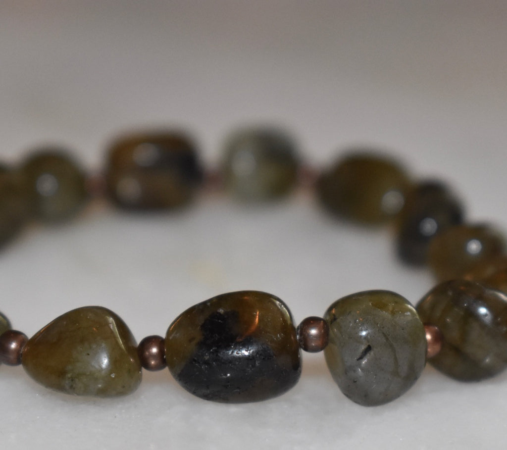 Labradorite + Copper Bracelet