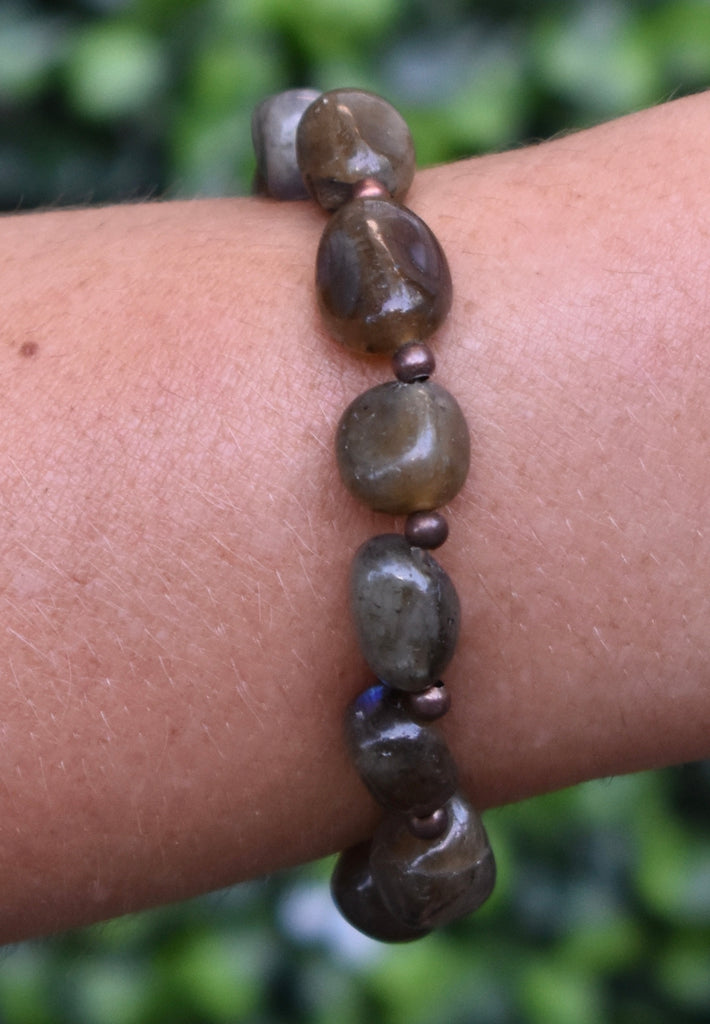 Labradorite + Copper Bracelet