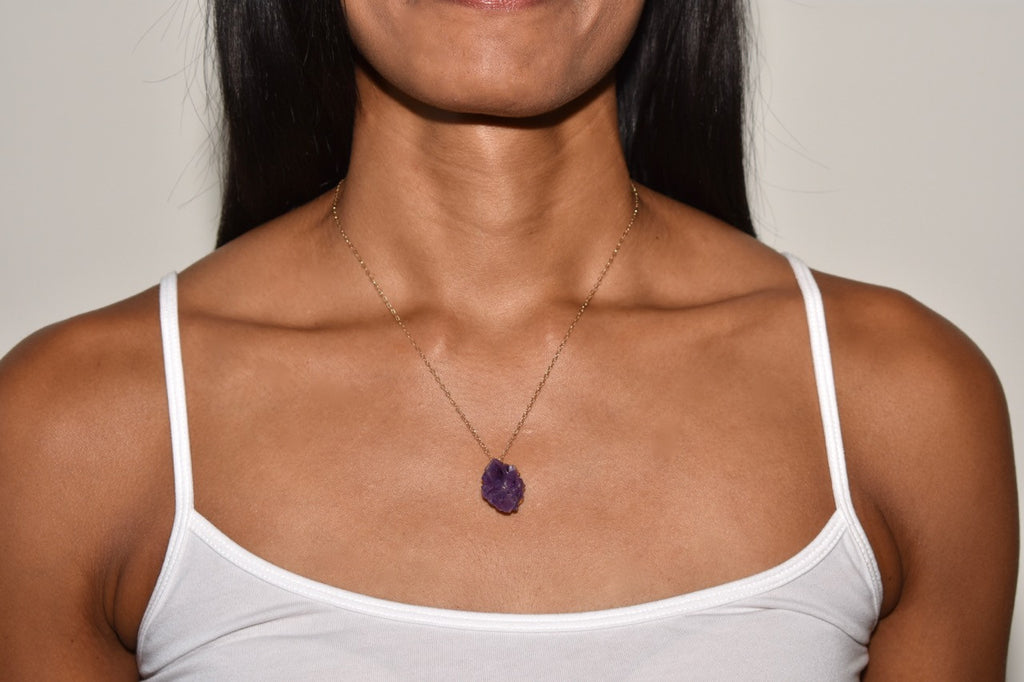 Amethyst Heart Chakra Cluster