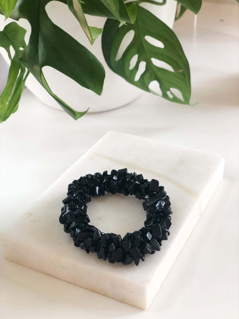 Black Obsidian ~ Root Chakra Crystal Bracelet – Sentient Creations