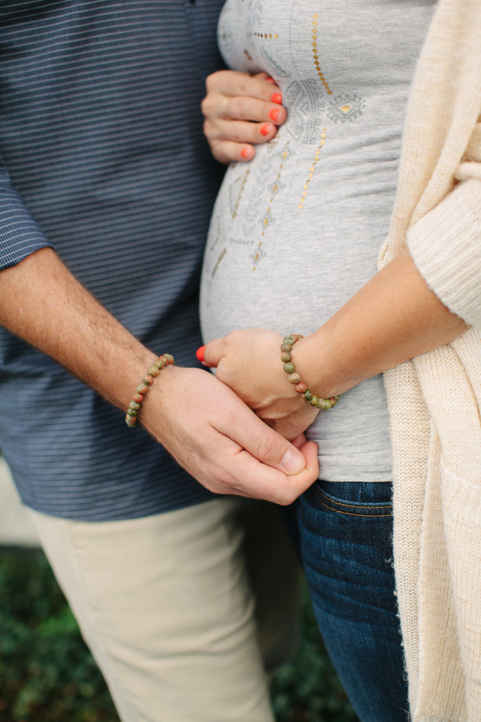 Unakite Pregnancy Support Bracelets