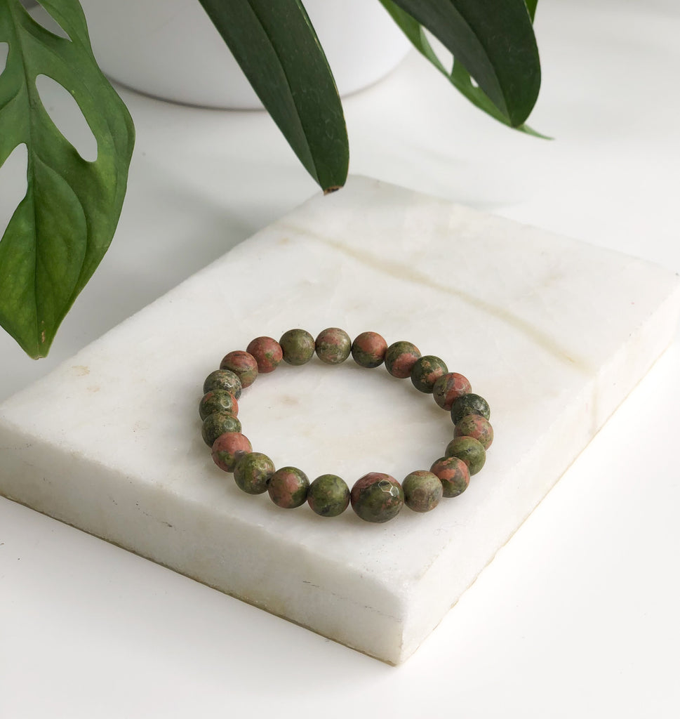 Unakite Pregnancy Support Bracelets